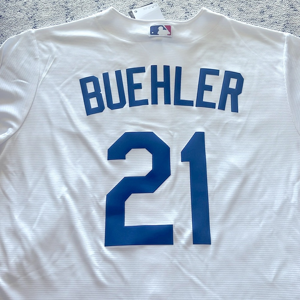 LA Dodgers Nike MLB White and Blue Jersey